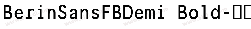 BerinSansFBDemi Bold字体转换